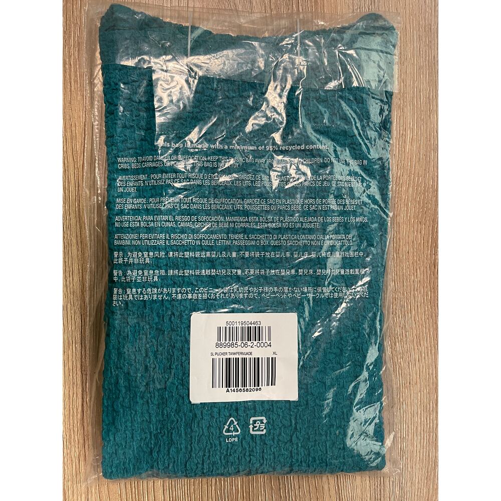 Old Navy Fermented Jade Green Square-Neck Textured Tank Top NEW Womens XL - Picture 4 of 4